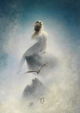 Woman in Clouds