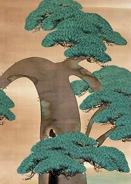 Japanese Pine Tree Painting