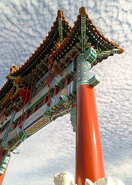 Chinese Temple Gate