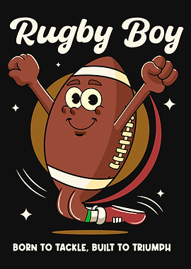 Rugby Ball Cartoon