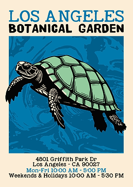 Los Angeles Botanical Garden Poster