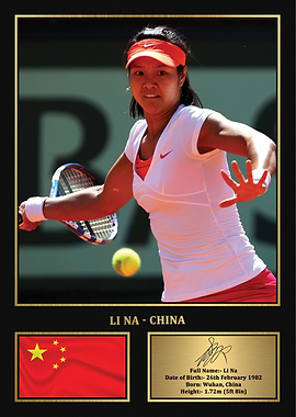 Li Na Tennis Poster