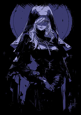Dark Anime Girl in Hood