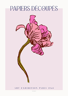 Fleur Rose | Papier Découpés