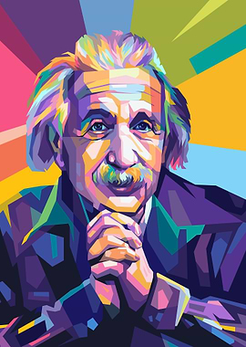 Einstein Pop Art Portrait