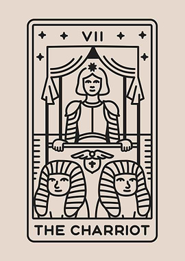 Beige Tarot THE CHARIOT