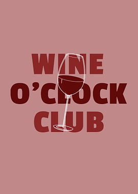 Wine O'Clock Club Red Wine Lover A Glass Of Wine