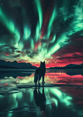 Wulf Under Northern Lights