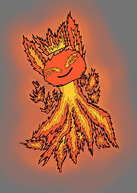 Fire Spirit Illustration