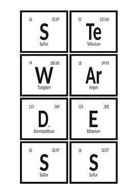 Stewardess - Periodic Table Elements