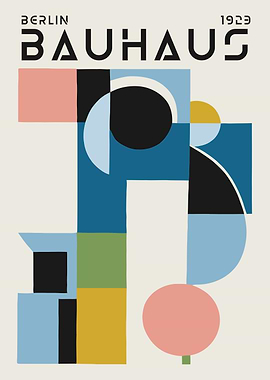 Bauhaus Geometric Art Print