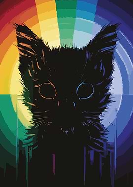 Black Cat Rainbow
