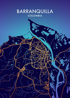 Barranquilla City Map