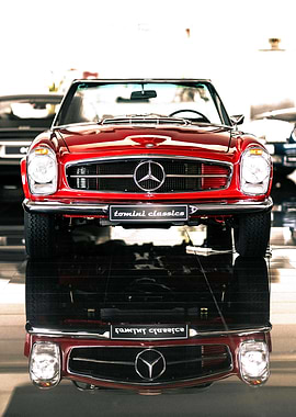 Red Mercedes-Benz 280SL