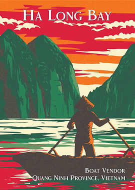 Ha Long Bay Boat Vendor