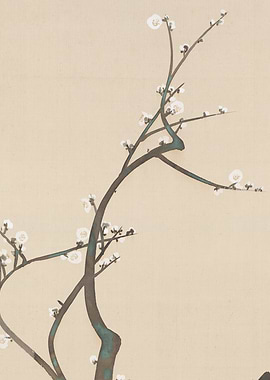 Japanese Plum Blossom Branch