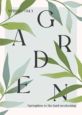 Spring Garden Poster
