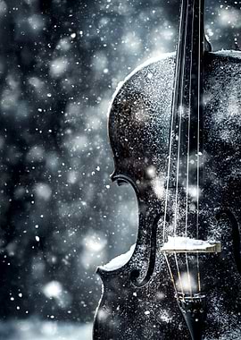 Cello in the Snow