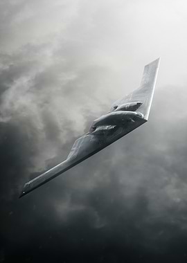 Stealth Bomber in Flight