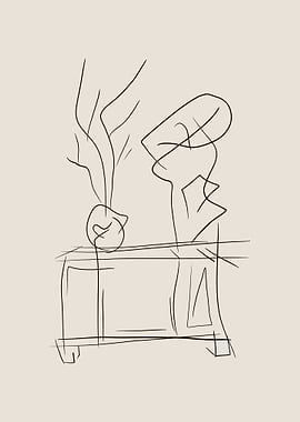 Still Life Line Art