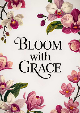 'Bloom with Grace' Floral Art