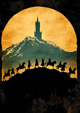 Silhouettes of Riders