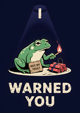 Frog with Dynamite