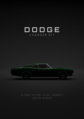 Dodge Charger RT 1969 - Green Specs