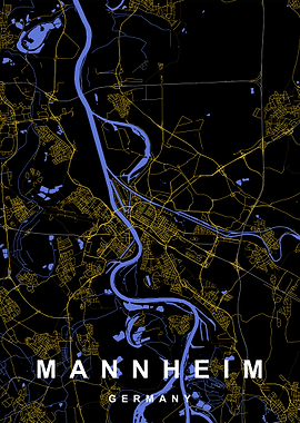 Mannheim City Map