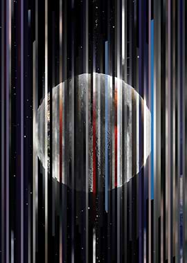 Moon Through Stripes