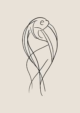 Pelican Line Art