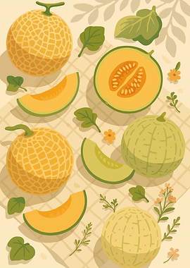 Musk Melon – A Stylized Tablescape