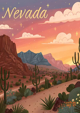 Nevada Desert Sunset