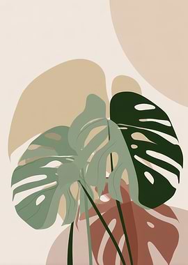 Tropical Leaf Abstract Art