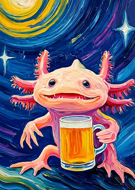 Axoloti with Beer