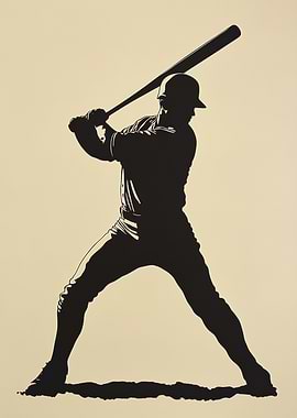Baseball Player Silhouette