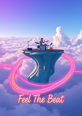 Drummer in the Clouds Feel The Beat