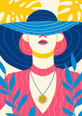 Woman in Sun Hat