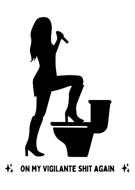 Vigilant Toilet Silhouette