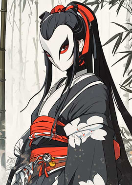 Masked Anime Woman