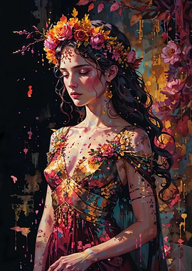 Autumn's Farewell: Persephone's Descent