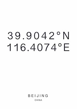 Beijing Coordinates