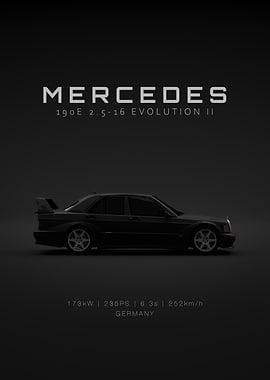 Mercedes-Benz 190E EVO II - Black Specs