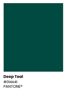 Pantone Deep Teal Color