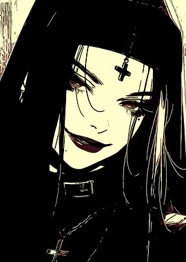 Dark Anime Nun