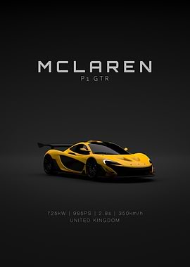 Front McLaren P1 GTR - Yellow - Specs
