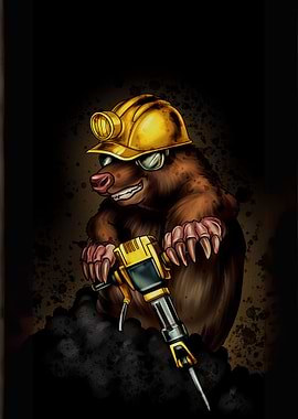 Mole Miner Cartoon