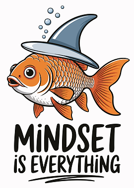 Goldfish with Shark Fin Hat