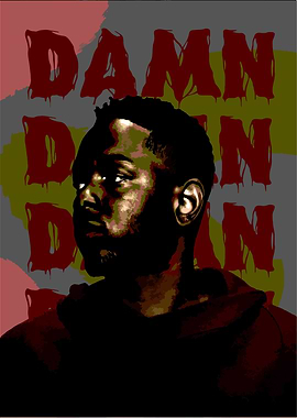 Kendrick Lamar DAMN Poster