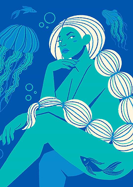 Sea Nymph Illustration